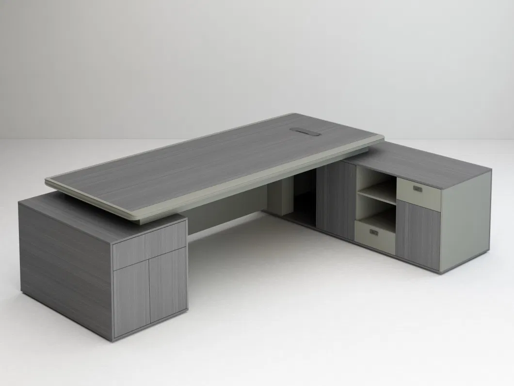 Modern Luxury Office Furniture Desk L Shape Furniture Office Table China Escritorio Manufacturerr Wooden Furniture