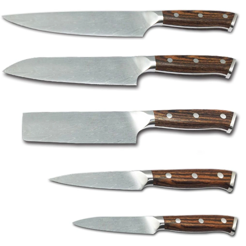 Professional Kitchen Knife 7&quot; Damascus Steel Chopping Knife (KSK660)