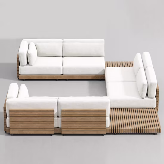Factory Direct Wholesale Price Modern Outdoor Garden Home Furniture Aluminum Patio Sofa Set