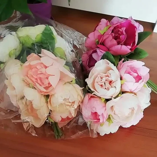 Manufacturer Supply Artificial Rubber Foam Flower for Wedding Home Decoration