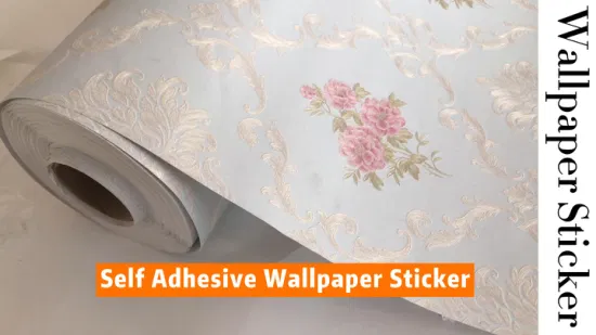 Best Selling 3D Floral Decoration Wallcovering High Quality Waterproof Non Woven Korean Self Adhesive Wall Paper Flower Home Peel and Stick Wallpaper